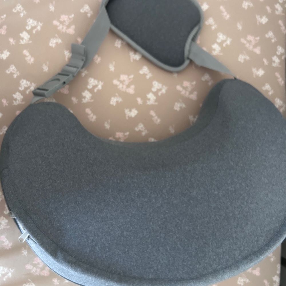 Frida Gray Nursing Pillow with Strap